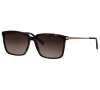 Sonnenbrille HUMPHREY´S EYEWEAR "Modell 585352", Herren, havanna, gemustert, leicht durchscheinend, matt, Sonnenbrillen Sonnenbrille, Form Karree/Eckig, Logoschriftzug auf Bügel, Kombifassung (1878095