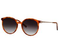 Sonnenbrille HUMPHREY´S EYEWEAR "Modell 585353", Damen, honig havanna, gemustert, leicht durchscheinend, matt, Sonnenbrillen Sonnenbrille, Form Panto, Logoschriftzug auf Bügel, Kombifassung (78616801-