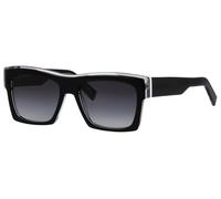 Sonnenbrille HUMPHREY´S EYEWEAR "Modell 588200", Herren, schwarz, kristall, gemustert, leicht glänzend, leicht transparent, Sonnenbrillen Sonnenbrille, Form Karree/Eckig, Logoschriftzug auf Bügel, Kun