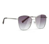 Sonnenbrille LASCANA, Damen, silber (silberfarben), Sonnenbrillen Sonnenbrille, modische Sonnenbrille mit großen Gläsern, Damenbrille (57137400-0) silberfarben