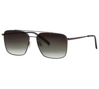 Sonnenbrille MARC O'POLO "505097", Damen, dunkelgun, Sonnenbrillen Sonnenbrille, Form Karree/Eckig, Logoschriftzug auf Bügel und Glas, Polyamid UV 400 (61867152-0) dunkelgun