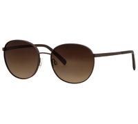 Sonnenbrille MARC O'POLO "505115", Damen, chocolate matt, metallic, Sonnenbrillen Sonnenbrille, Form rund, Logoschriftzug auf Bügel und Glas, Polyamid UV 400 (69662236-0) chocolate matt