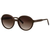 Sonnenbrille MARC O'POLO "506206", Damen, chocolate matt, matt, Sonnenbrillen Sonnenbrille, Form rund, Verlaufstönung, adc uv 400 (91660916-0) chocolate matt