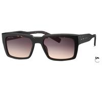 Sonnenbrille MARC O'POLO "506210", Damen, dunkelhavanna, gemustert, leicht durchscheinend, Sonnenbrillen Sonnenbrille, Form rechteckig, Verlaufstönung, adc uv 400 (74514431-0) dunkelhavanna