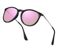 Sonnenbrille polarisiert Damen UV400 Cateye Retro Mode Rosa