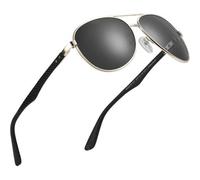 Sonnenbrille Polarisiert Retro Pilotenbrille Kohlefaser Metall UV400