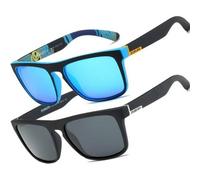 Sonnenbrille Polarisierte UV400 Schutz Herren Damen Retro Blau+schwarz