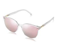 Sonnenbrille Retro Runde Damen Herren 0c7 Klar Weiß Rahmen Rosa Linse