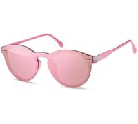 Sonnenbrille STYLEBREAKER "Monoglas Sonnenbrille Shield Brille UV400", Damen, rosa (gestell rose, glas pink verspiegelt), Modisch, Sonnenbrillen Sonnenbrille (90736216-0) gestell rose, glas pink versp
