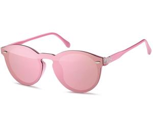 Sonnenbrille STYLEBREAKER "Monoglas Sonnenbrille Shield Brille UV400", Damen, rosa (gestell rose, glas pink verspiegelt), Modisch, Sonnenbrillen Sonnenbrille (90736216-0) gestell rose, glas pink versp