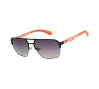 Sonnenbrille SUPERDRY "Modell 995064", Herren, schwarz (schwarz, orange), matt, Sonnenbrillen Sonnenbrille, Form Pilot, Logoschriftzug auf Bügel, Kombifassung (92621061-0) schwarz, orange