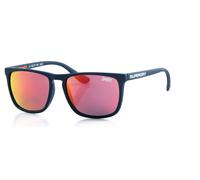 Sonnenbrille SUPERDRY "Modell 996059", Herren, blau, matt, Sonnenbrillen Sonnenbrille, Form Karree/Eckig, Logoschriftzug auf Bügel, Injectionfassung (49972150-0) blau