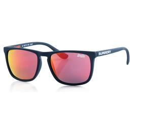 Sonnenbrille SUPERDRY "Modell 996059", Herren, blau, matt, Sonnenbrillen Sonnenbrille, Form Karree/Eckig, Logoschriftzug auf Bügel, Injectionfassung (49972150-0) blau