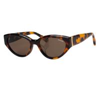 Sonnenbrille SUPERDRY "Modell 996078", Damen, braun (havanna), gemustert, leicht durchscheinend, leicht glänzend, Sonnenbrillen Sonnenbrille, Form CatEye, Logoschriftzug auf Bügel, Kunststofffassung,