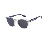 Sonnenbrille SUPERDRY "Modell 996097", Herren, transparent, blau, matt, transparent, Sonnenbrillen Sonnenbrille, Form Karree/Soft, Logoschriftzug auf Bügel, Injectionfassung (46441018-0)
