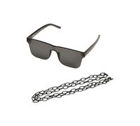 Sonnenbrille URBAN CLASSICS "Urban Classics Unisex 105 Chain Sunglasses", Damen, schwarz (blk, blk), Sonnenbrillen Sonnenbrille (77434831-0) blk, blk