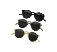 Sonnenbrille URBAN CLASSICS "Urban Classics Unisex Sunglasses Cypress 3-Pack", Damen, schwarz, lightgrau, gelb, Sonnenbrillen Sonnenbrille (61757434-0) schwarz, lightgrau, gelb