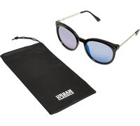 Sonnenbrille URBAN CLASSICS "Urban Classics Unisex Sunglasses October UC", Damen, schwarz (schwarz, blau), Sonnenbrillen Sonnenbrille (89178037-0) schwarz, blau