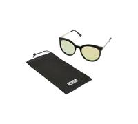 Sonnenbrille URBAN CLASSICS "Urban Classics Unisex Sunglasses October UC", Damen, schwarz (schwarz, gelb), Sonnenbrillen Sonnenbrille (63274601-0) schwarz, gelb
