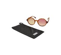 Sonnenbrille URBAN CLASSICS "Urban Classics Unisex Sunglasses Retro Funk UC", Damen, braun (braun leo, rosé), Sonnenbrillen Sonnenbrille (56096833-0) braun leo, rosé