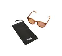 Sonnenbrille URBAN CLASSICS "Urban Classics Unisex Sunglasses Sunrise UC", Damen, braun (braun leo, rosé), Sonnenbrillen Sonnenbrille (23427635-0) braun leo, rosé