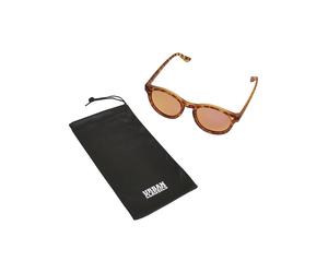 Sonnenbrille URBAN CLASSICS "Urban Classics Unisex Sunglasses Sunrise UC", Damen, braun leo, rosé, Sonnenbrillen Sonnenbrille (23427635-0) braun leo, rosé