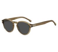 BOSS Sonnenbrille aus braunem Acetat mit charakteristischen silberfarbenen Details - Style BOSS 1506/S10A52IR, 58109345 Hellbraun ONESI