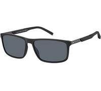 Tommy Hilfiger Herren Sonnenbrille - TH 1675/S - 003/IR - 59mm - Schwarz, Grau, Rechteck