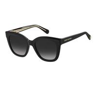 Tommy Hilfiger Damen Sonnenbrille - TH 1884/S - 807/9O - 52mm - Schwarz, Rechteck