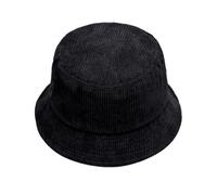 Sonnenhut 54 Winter Cord Fischerhut Unisex Street Style Baskenmütze Hut Verstellbare Bucket Cap Kette Blaues (Black, One Size)