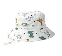 Sonnenhut Baby Uv Schutz - Babymütze Uv Schutz, Kleinkind Eimerhut mit Cartoon Motiv Dinosaurier Motiv für Jungen und Mädchen breite Krempe zum Spielen im Freien (WH2 3 6 M)
