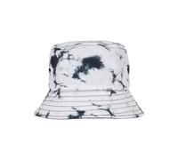 Sonnenhut FLEXFIT "Flexfit Accessoires Batik Dye Reversible Bucket Hat", Damen, Gr. onesize, schwarz, weiß, 100% Polyester, Hüte (93137209-0) schwarz, weiß