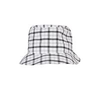 Sonnenhut FLEXFIT "Flexfit Accessoires Check Bucket Hat", Damen, Gr. onesize, weiß, grau, 100% Polyester, Hüte (44559926-0) weiß, grau