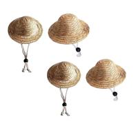 Sonnenhut, für den Sommer, verstellbar, für den Außenbereich, Strohhut, Welpen, kleine Kätzchen, Katzen, 2 Stück