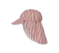 Sonnenhut Kinder Flap Hat Streifen rosenholz 0-6 Monate - LÄSSIG 1433015620-06