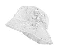 Sonnenhut MAXIMO, Mädchen, Gr. 49, weiß, Stoff, Obermaterial: 100% Baumwolle, Hüte, Fischerhut, Weiß, Schmetterlingsmotiv (40952340-49) weiß