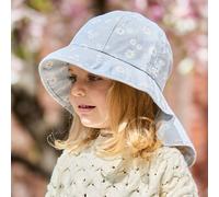 Sonnenhut MAXIMO, Mädchen, Gr. 53, lila, Canvas, Baumwolle, gemustert, mehrfarbig, Hüte, Sonnenschutz, zum Binden (34459265-53) lila