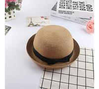 Sonnenhut Strohhut Hut Damen Bowler Dekor Strohhut Holiday Beach Sonnenhüte Breite Krempe Kappe Frauen Kopfbedeckung-3_50-52Cm