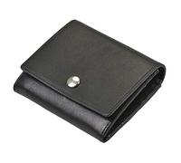 Sonnenleder Geldbörse Leder schwarz Portemonnaie Geldbeutel Seeve Damen Herren 11,5 x 9,5 cm