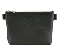 SONNENLEDER - hochwertige Kosmetiktasche "Silvretta" Farbe: Schwarz *Echtes Leder*