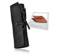 SONNENLEDER - hochwertige Stifterolle"FICHTE" Farbe: Schwarz *Echtes Leder*