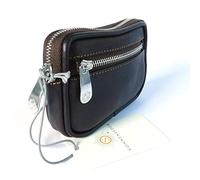 Sonnenleder - hochwertiges Schlüsseletui "Chopin" Farbe: Mocca *Echtes Leder*