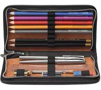 SONNENLEDER - hochwertiges Schreibetui "NOVALIS" Farbe: Natur *Echtes Leder*