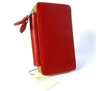 SONNENLEDER - hochwertiges Schuletui "BOSSE" Farbe: Rot *Echtes Leder*