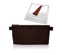 SONNENLEDER - hochwertiges Stiftemäppchen "BERIT GROSS" Farbe: Mocca *Echtes Leder*