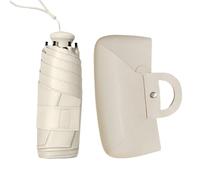 Sonnenschirm, kompakter, faltbarer Regenschirm, wetterfest, UV-Block, heißes Wetter, Zubehör für Bergsteigen, Camping, Konzerte, Sportwettbewerbe, beige, Refer to description