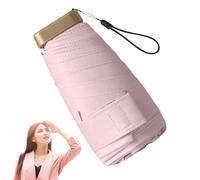 Sonnenschirm-UV-Schutz - Sechsfach-Regenschirm mit UV-Blocker | Kompakter Regenschirm für Reisen, der sowohl wind- als auch regenfest ist, leicht, fest gerippt, starkem Wind standhält und mit einer UV