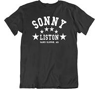 Sonny Liston Boxing T-Shirt Training Gym Knockout Tee Printed Men Black Graphic Tee XL