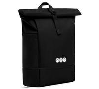 SONS OF ALOHA Roll-Top Rucksack Damen & Herren - NALU Reflektierend groß - Rolltop mit Laptopfach 16" und Schuhfach für Uni Fahrrad Business - recycelt wasserabweisend schwarz