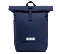 SONS OF ALOHA Roll-Top Rucksack Damen & Herren - NALU Reflektierend groß - Rolltop mit Laptopfach 16" und Schuhfach für Uni Fahrrad Business - recycelt wasserabweisend blau